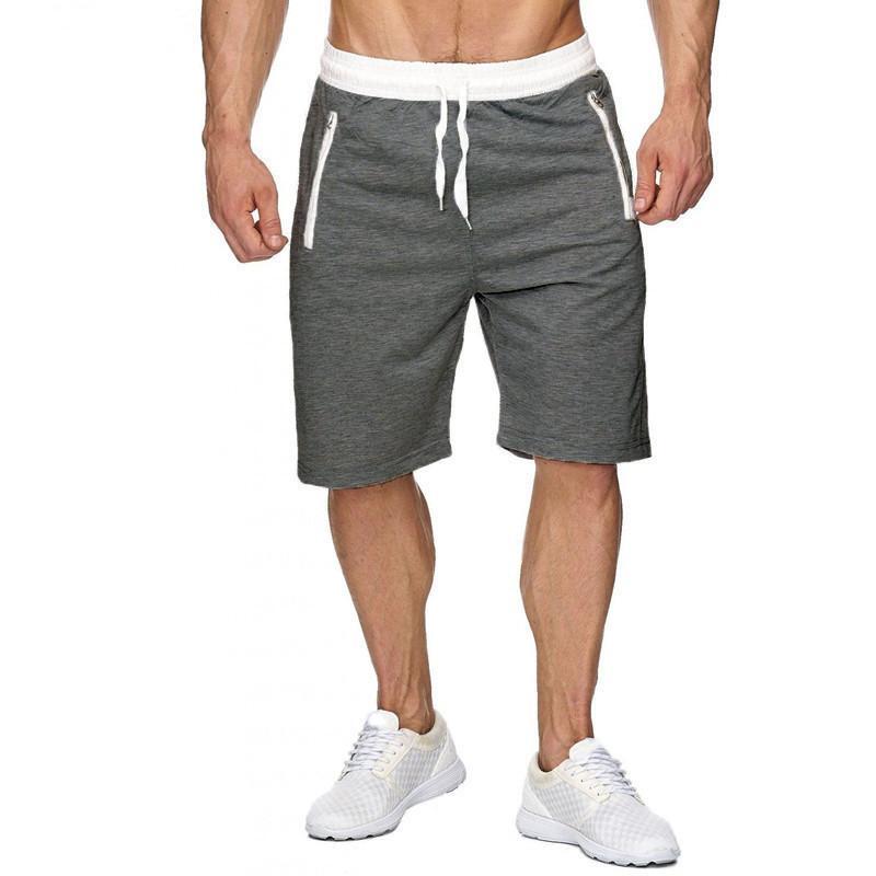 Men's Leisure Sports Fitness Training Straight Loose Five-point Pants