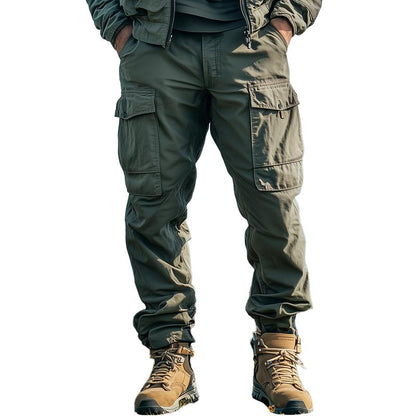 Men's Solid Color Multi-pocket Cargo Pants