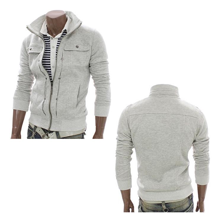 Men's Cardigan Multi Button Hoodies Fashion Sweatshirt Casual Male Tracksuits Men Brand Clothing
