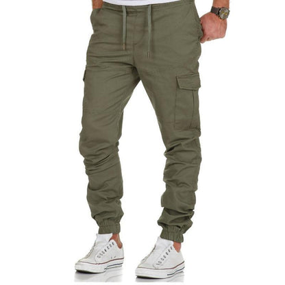 Men's multi-pocket woven casual pants
