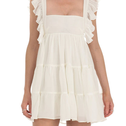 Ruffle Strap Babydoll Ruffle Dress