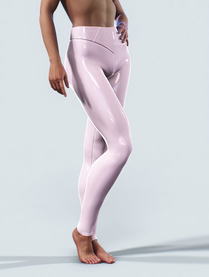 Luster Shiny Elasticity Printing Sports Yoga Leggings Pants