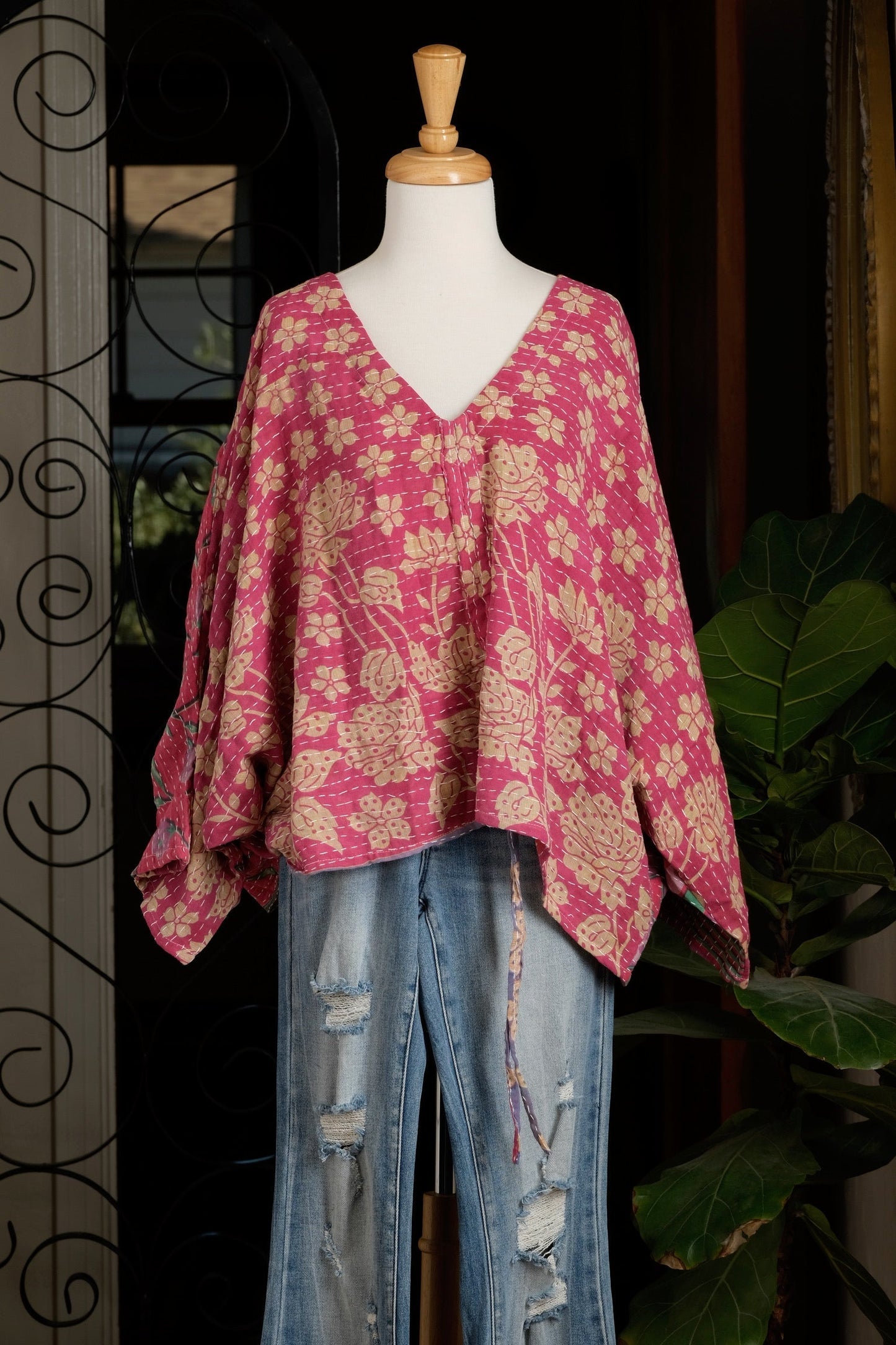 Butterfly Top in Sweet Yellow Flower