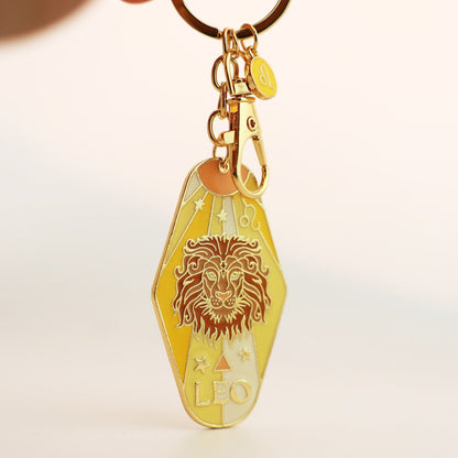 🔮Vintage Illustrated Zodiac Keychain