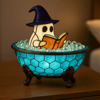 👻Cute Ghost Reading Book Lamp