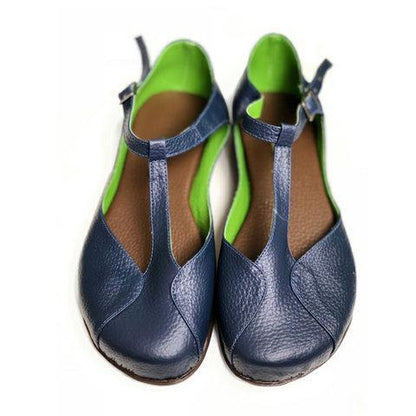 T-Strap Sandals Vintage Flat Shoes