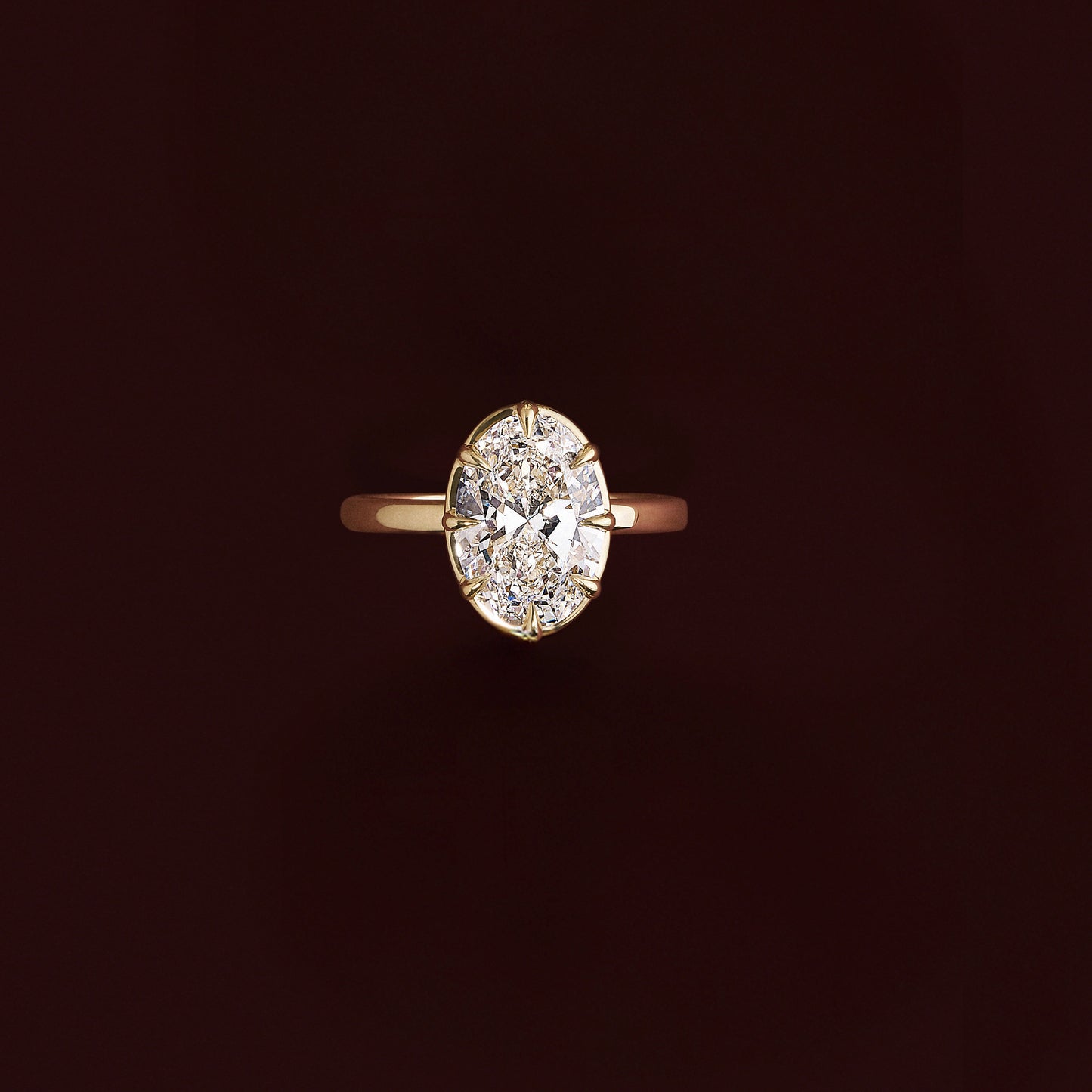 Oval Georgian Solitaire