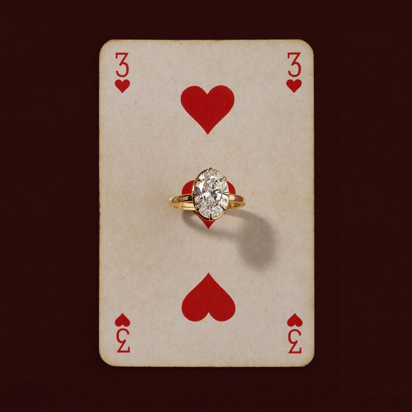 Oval Georgian Solitaire