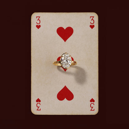 Oval Georgian Solitaire