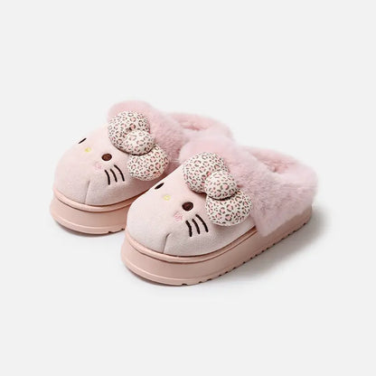 Comfy Hello Kitty Fur Slippers