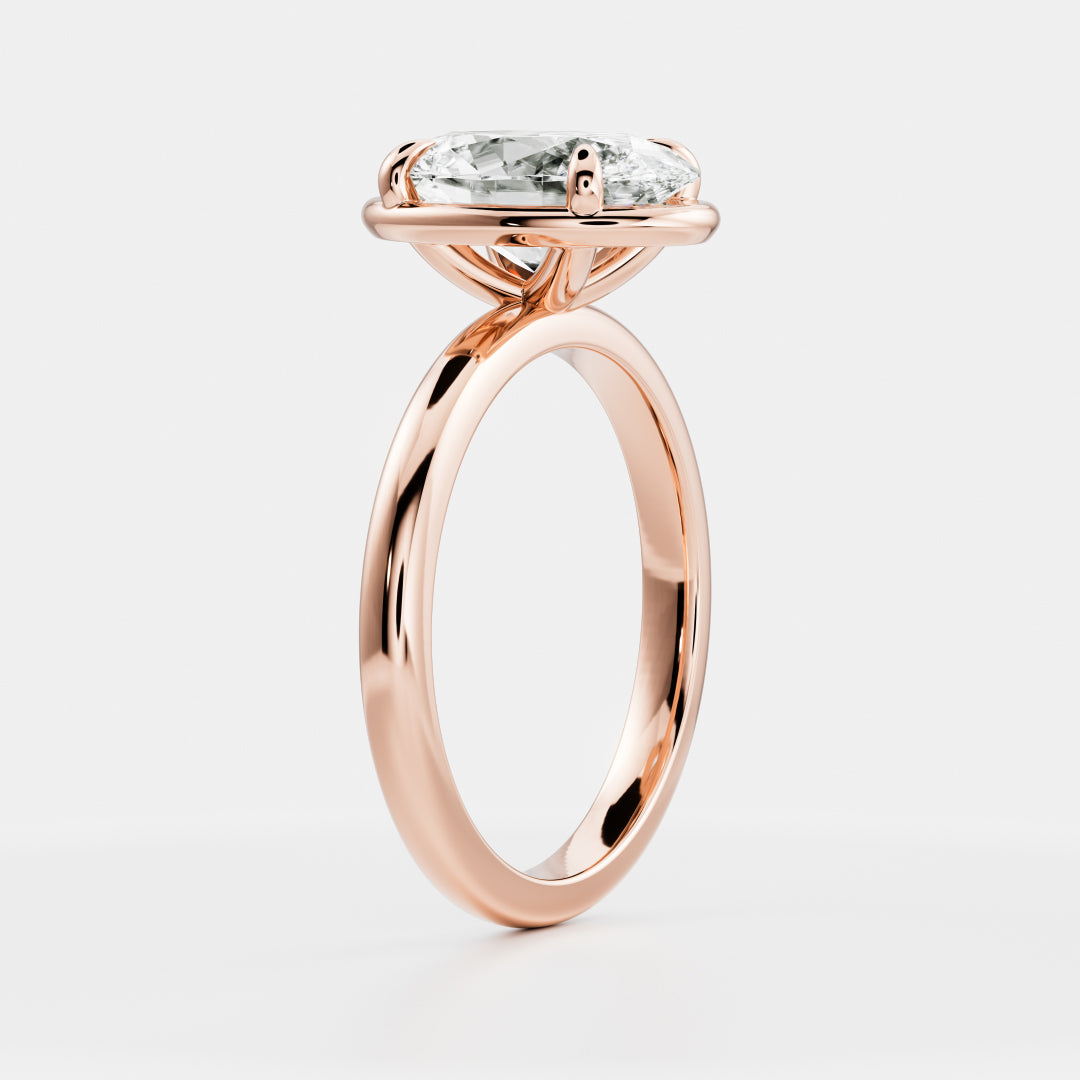 Oval Georgian Solitaire