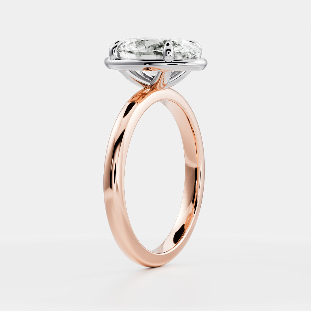 Oval Georgian Solitaire