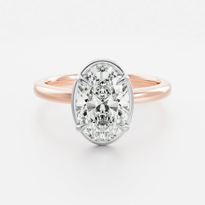 Oval Georgian Solitaire