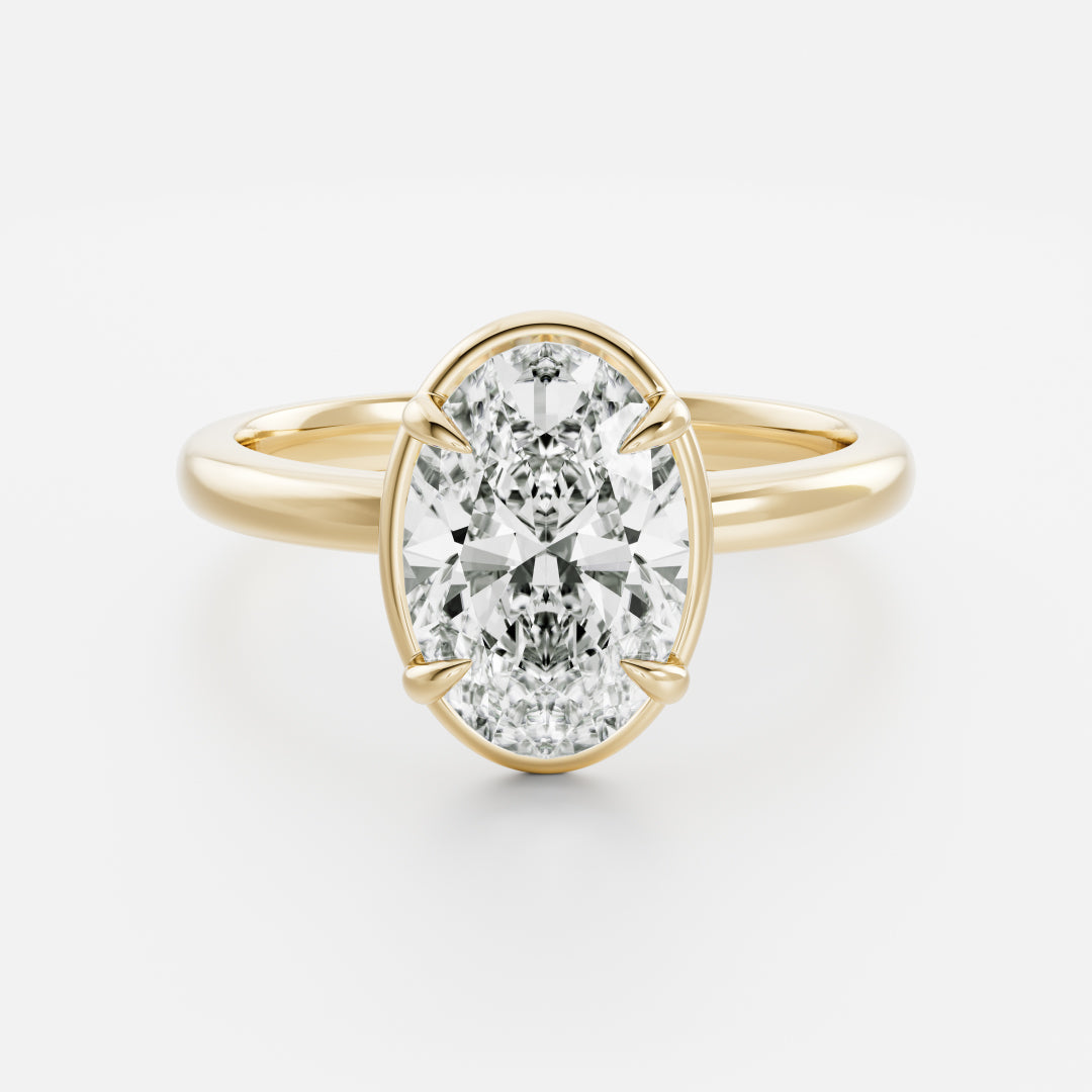 Oval Georgian Solitaire