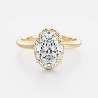 Oval Georgian Solitaire