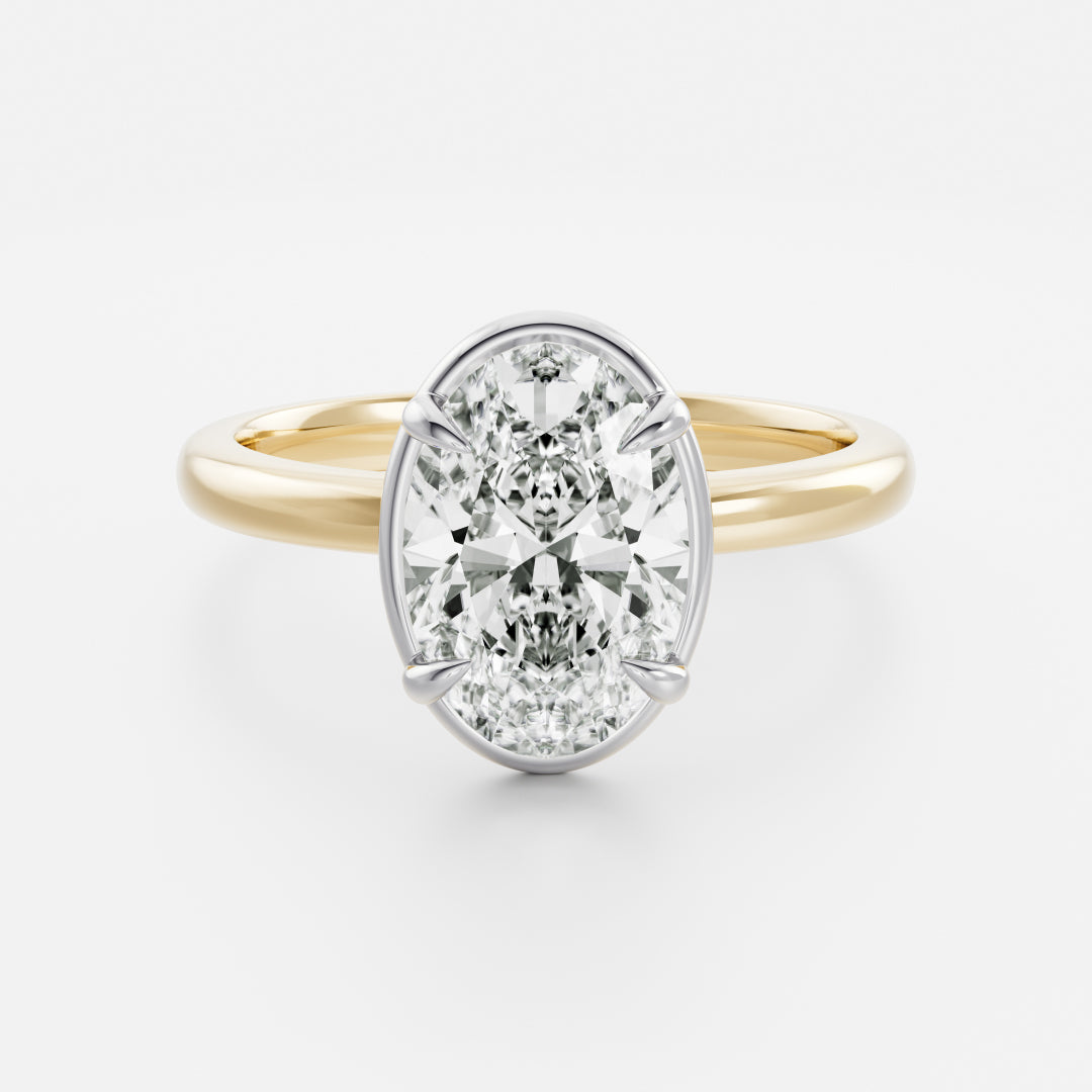 Oval Georgian Solitaire