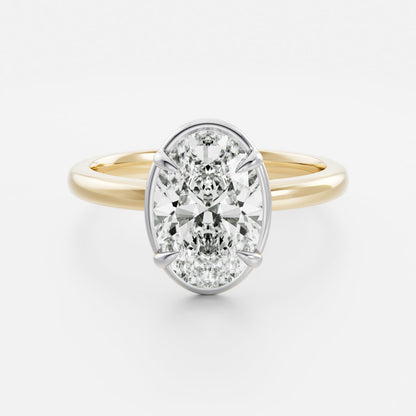 Oval Georgian Solitaire