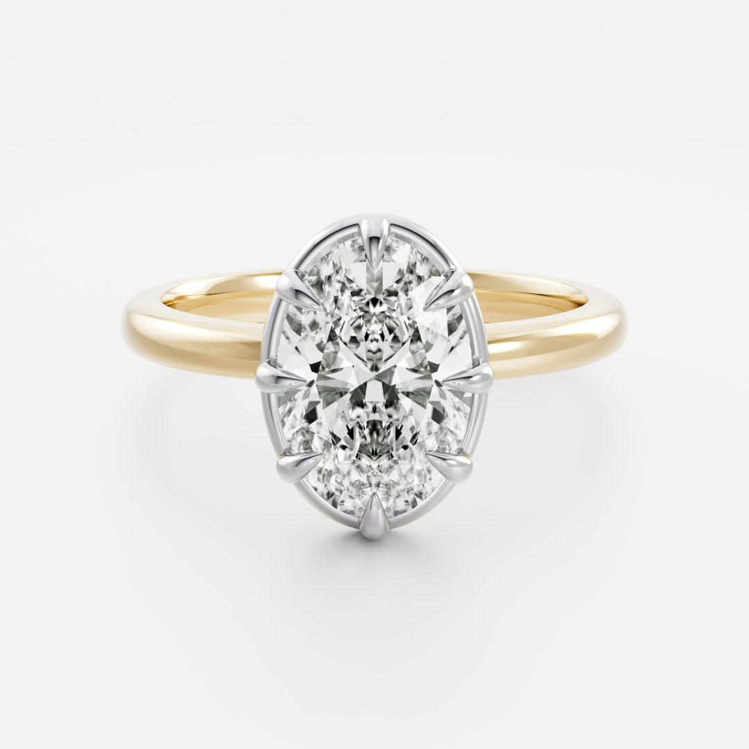 Oval Georgian Solitaire