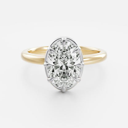 Oval Georgian Solitaire