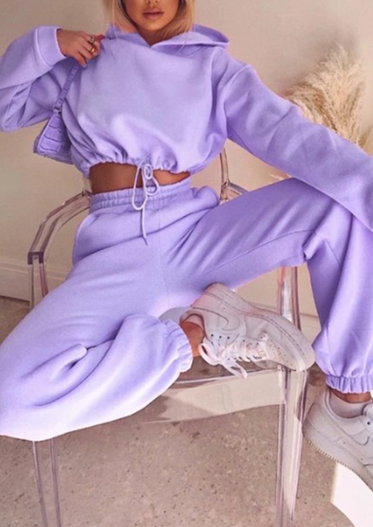 Two-piece Long-sleeved Sports And Leisure Sweater Suit