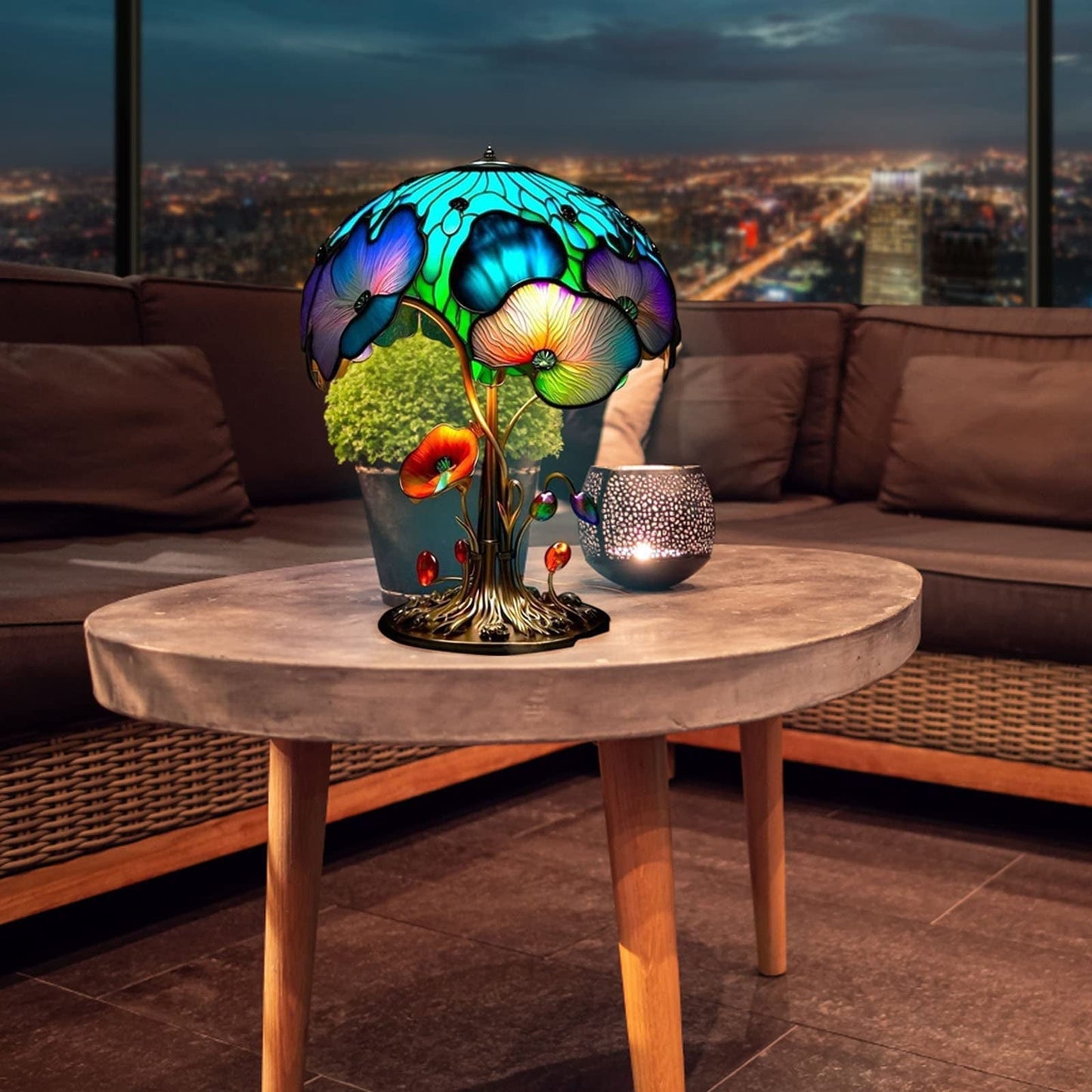 Painting Mushroom Table Lamp