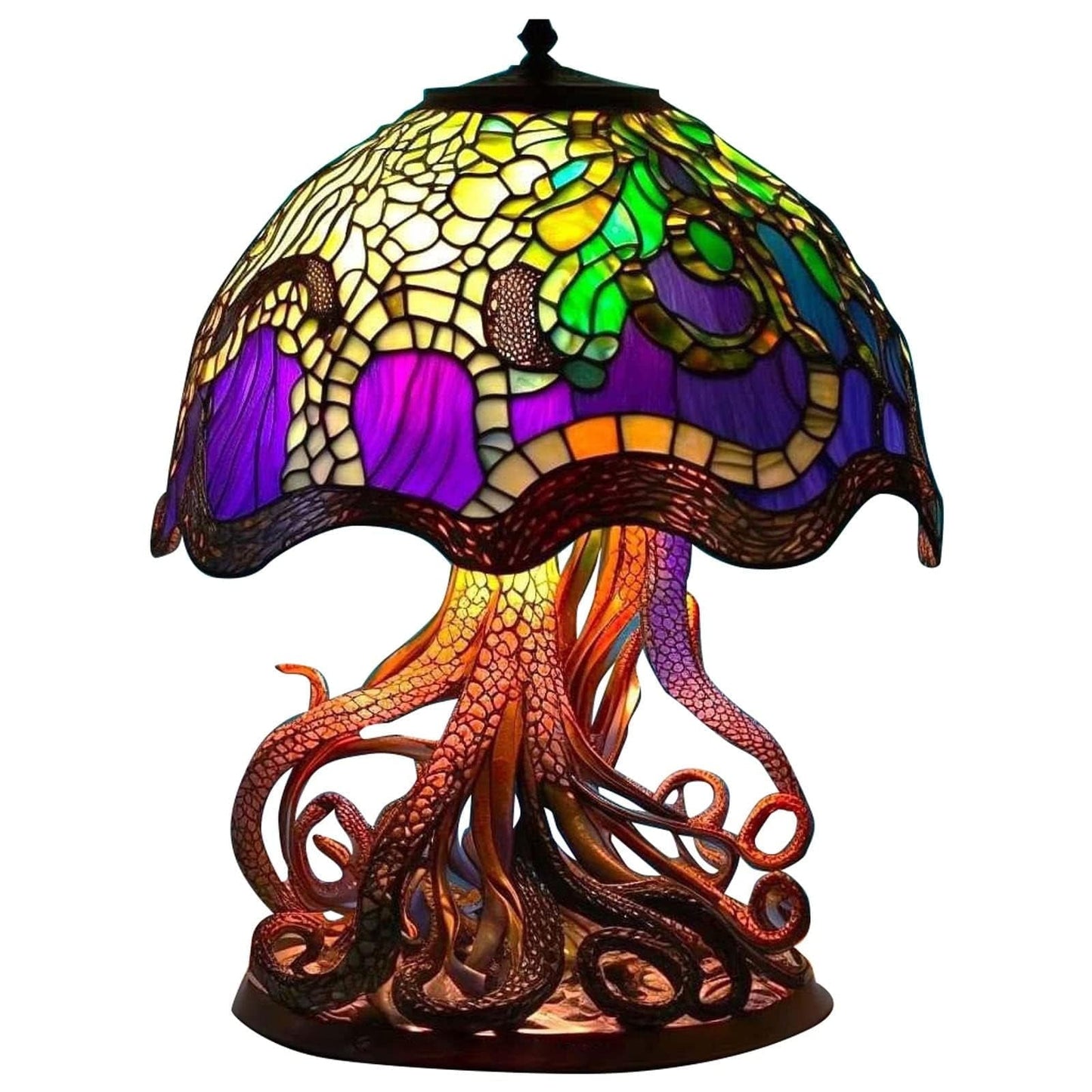 Painting Mushroom Table Lamp