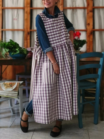 Purple Patchwork Apron