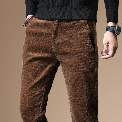 Men's Corduroy Youth Business Loose Pants