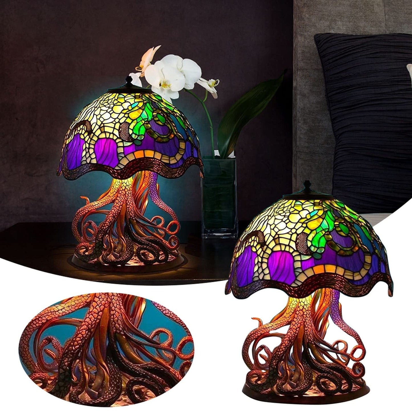 Painting Mushroom Table Lamp