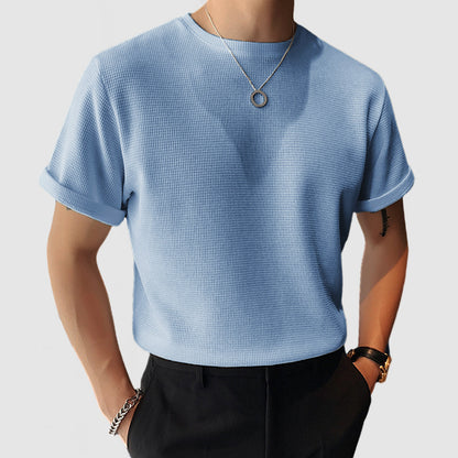 Gentleman's Casual Waffle Short Sleeve T-Shirt