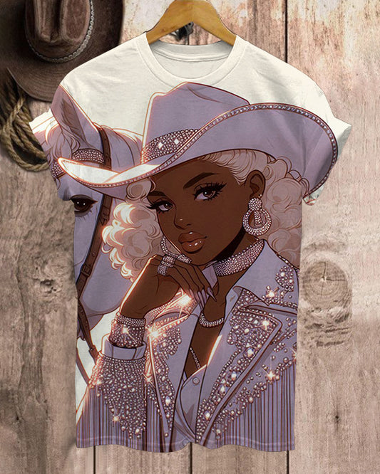 Cowboy Carter Tour Crew Neck Short Sleeve Tshirt