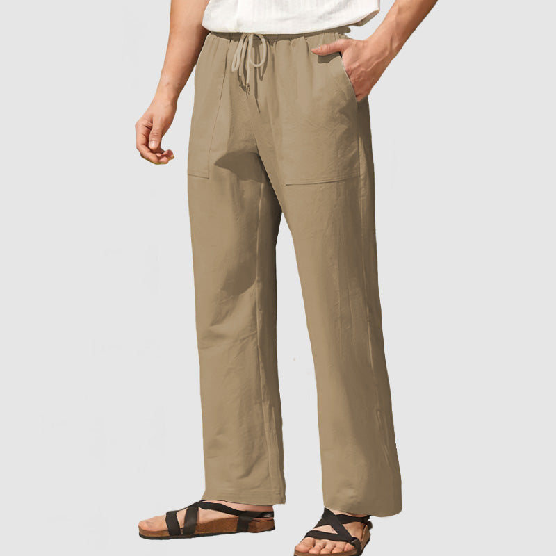 Men's Casual Linen Breathable Beach Pants