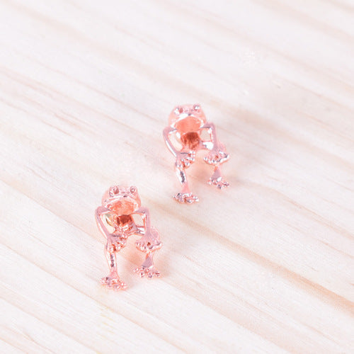 Retro Funny Frog Women Earrings