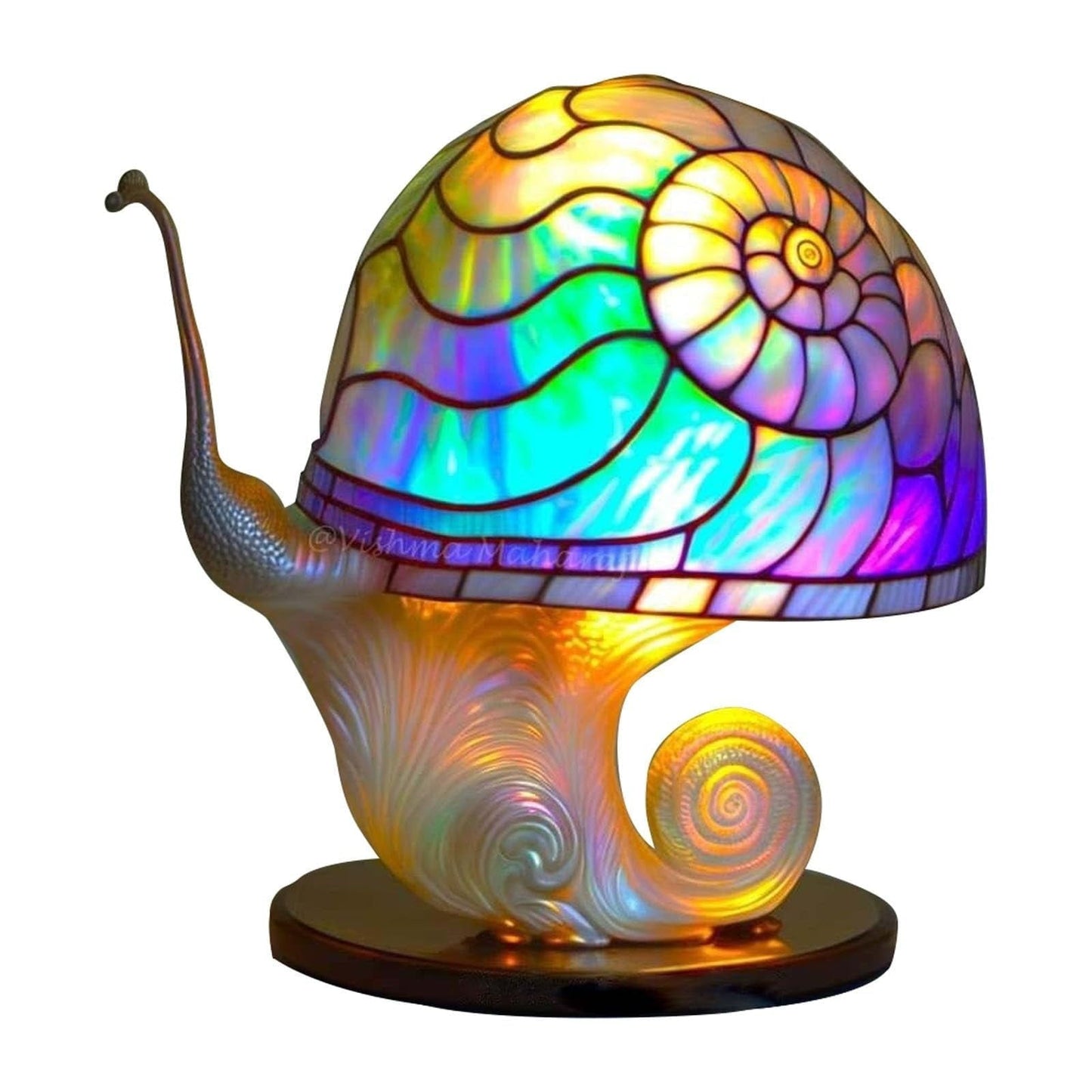 Painting Mushroom Table Lamp