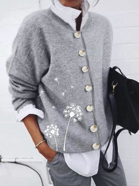 Bateau/boat Neck Casual Long Sleeve Sweater