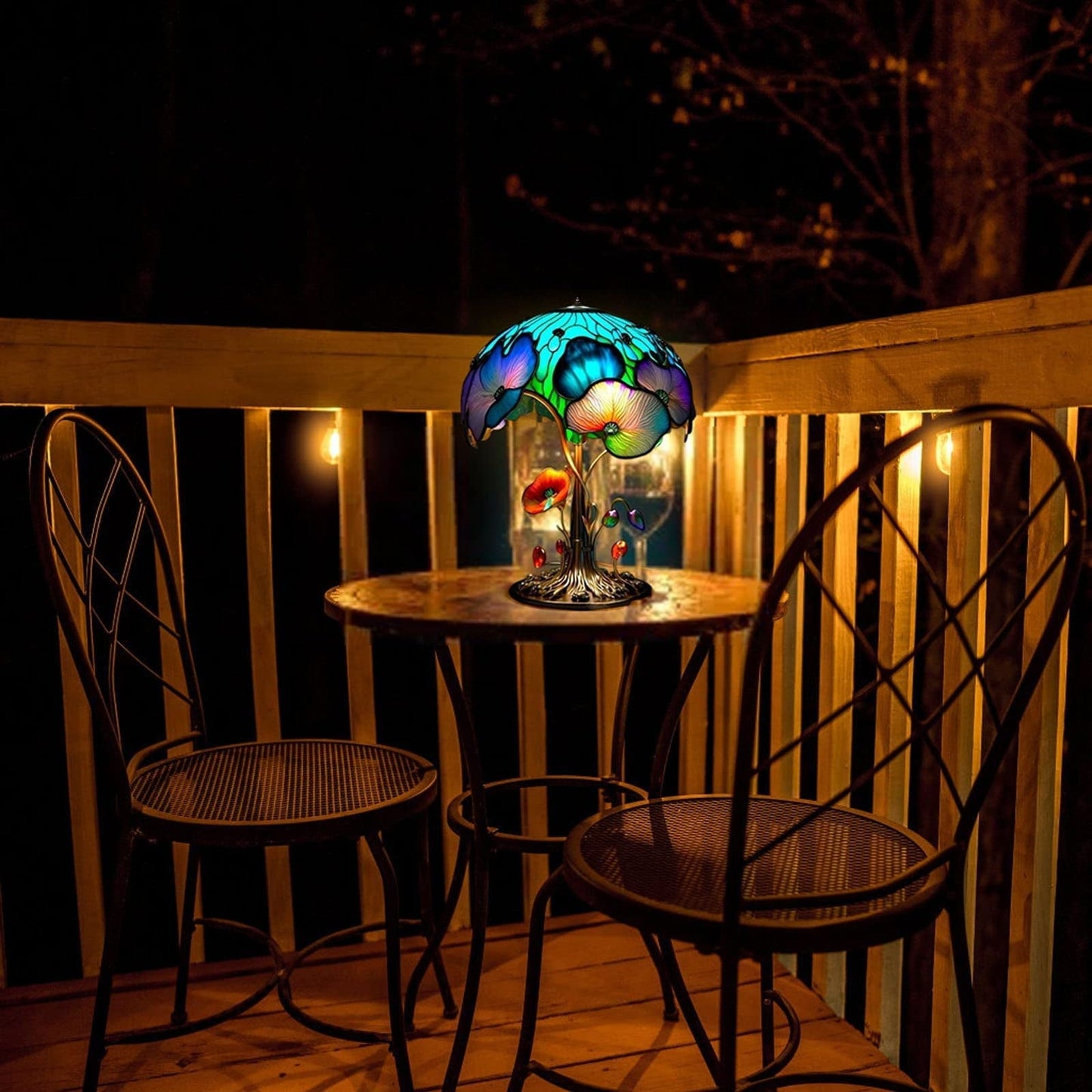 Painting Mushroom Table Lamp