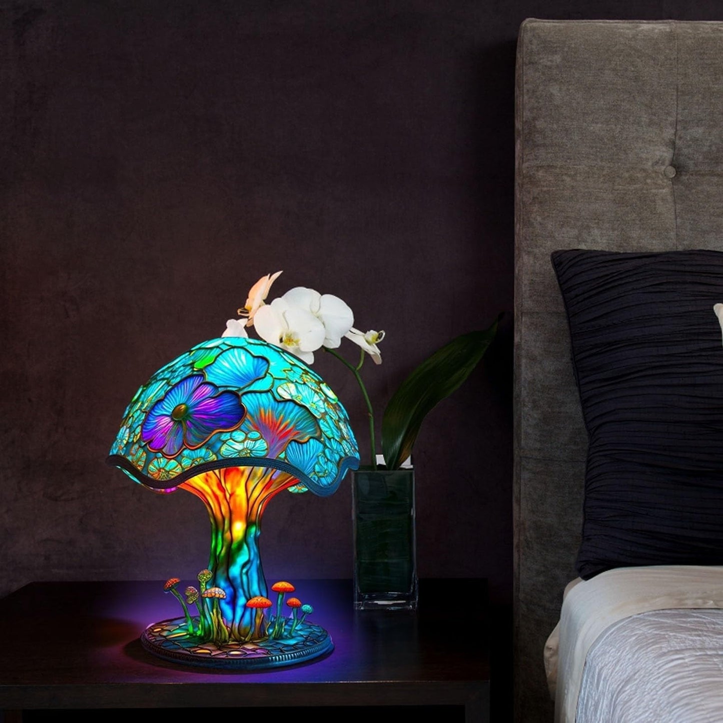 Painting Mushroom Table Lamp
