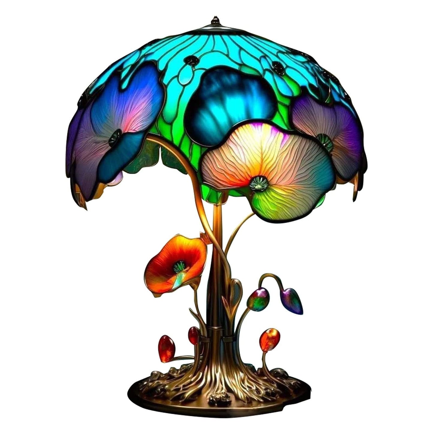Painting Mushroom Table Lamp