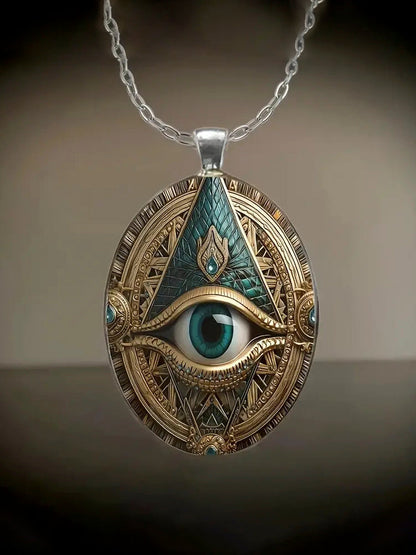 Egyptian Eye Of Horus Pendant Necklace