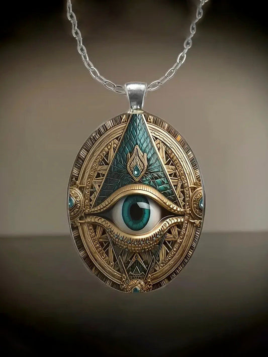 Egyptian Eye Of Horus Pendant Necklace