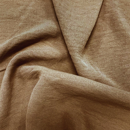 Men's Solid Color Double Pocket Cotton and Linen Long Sleeve Shirt