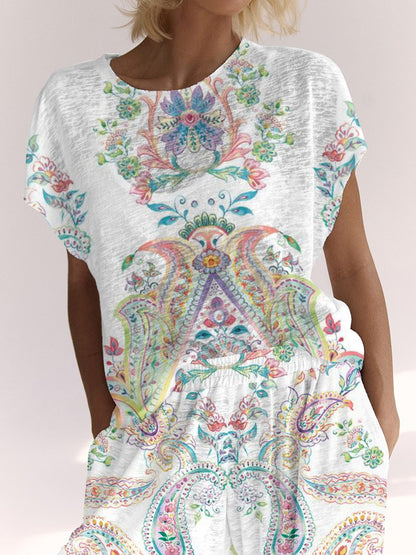 Women's Bohemian Printed Lounge Set