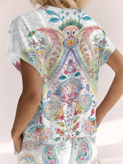 Women's Bohemian Printed Lounge Set