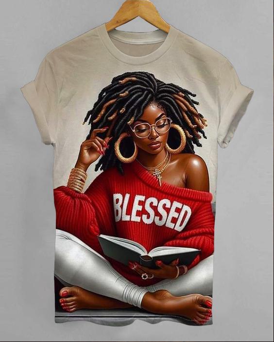 Afro Girl Short Sleeve Tshirt