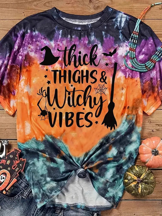 Hocus Pocus Halloween And Witch Crew Neck T-shirt