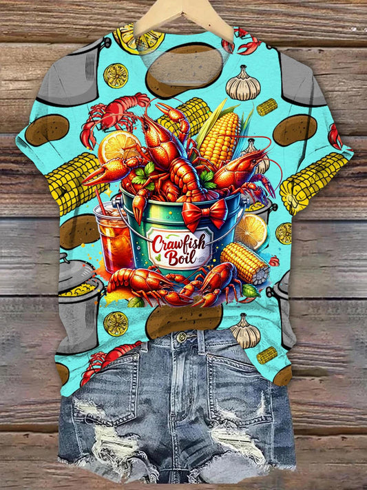 Crawfish Boil Crew Neck T-shirt