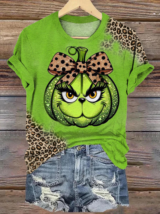 Leopard Coquette Bougie Grinc Hallowthankmas T-shirt