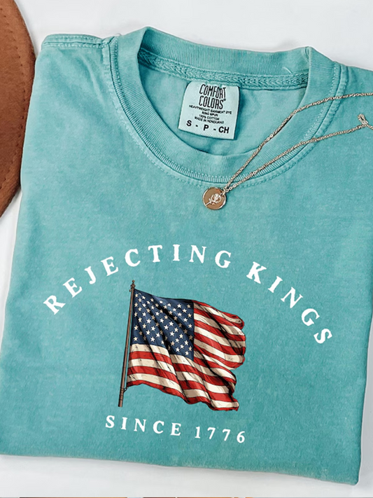 Rejecting Kings Since 1776 Protes Retro T-shirt
