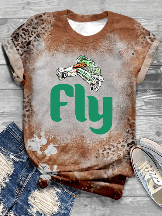 Fly Backwards Football Crew Neck T-shirt