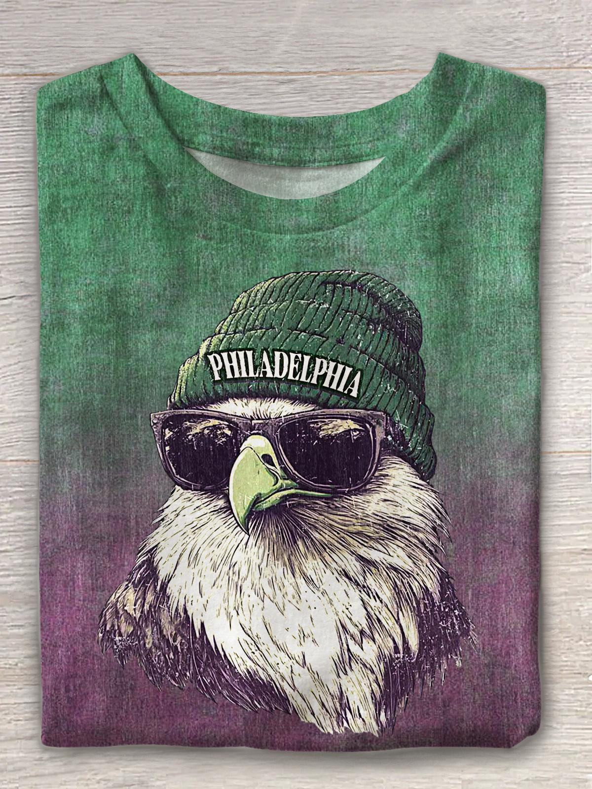 Vintage Philadelphia Football Crew Neck T-shirt